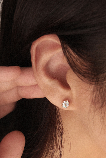 소베티 E_ 14K 랩그로운  5부 다이아몬드 귀걸이